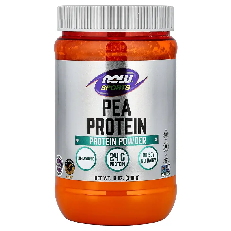 NOW Foods Sports, Pea Protein, Unflavored, 12 oz (340 g)