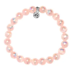 Defining Bracelet- Comfort Bracelet with Pink Selenite Gemstones