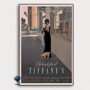 Breakfast at Tiffany's Movie Poster Vintage Classic Movie Poster Art Home decoration Poster