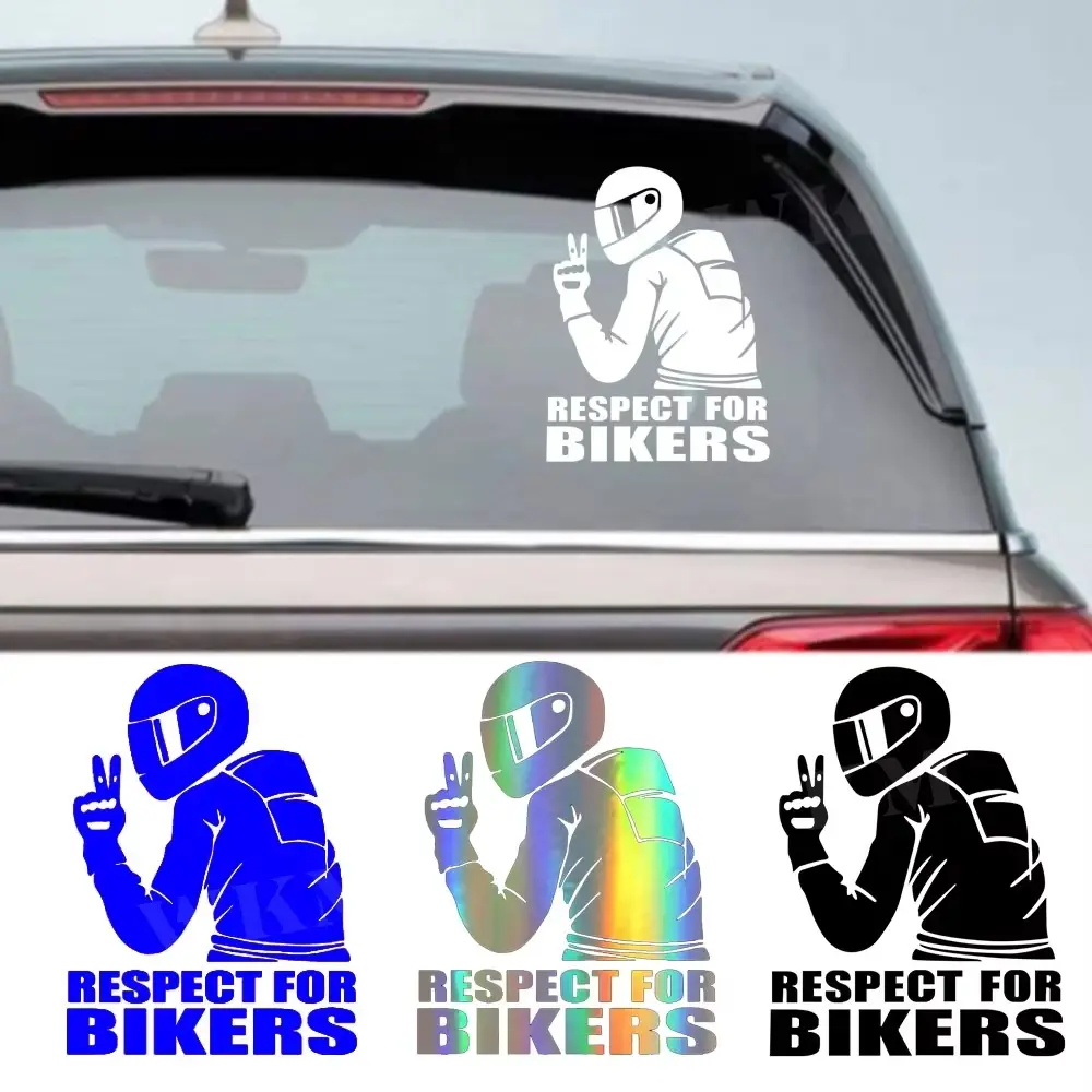 2026 1pc Respect for Bikers Car Windscreen Stickers Cool Auto Window Glass Vinyl Decals Fashion Moto Styling Accesorios Para El Coche 2026 For your cars New for your car décor