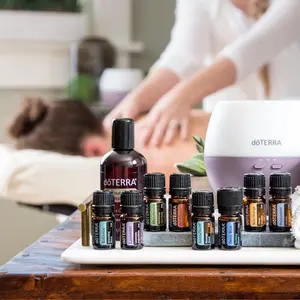 doTERRA AromaTouch Technique essential oil bundle. Lavender + Balance + Tea Tree + On Guard + Deep Blue + Aromatouch + Wild Orange + Peppermint + Coconut Oil