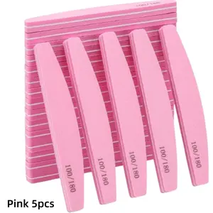 5/10 Pcs Nail Buffer Set, 100/180 Grit Dual-Sided Nail Blocks, Washable Acrylic Natural Gel Nails, Manicure Tools for Salon Quality Finish Nail Care