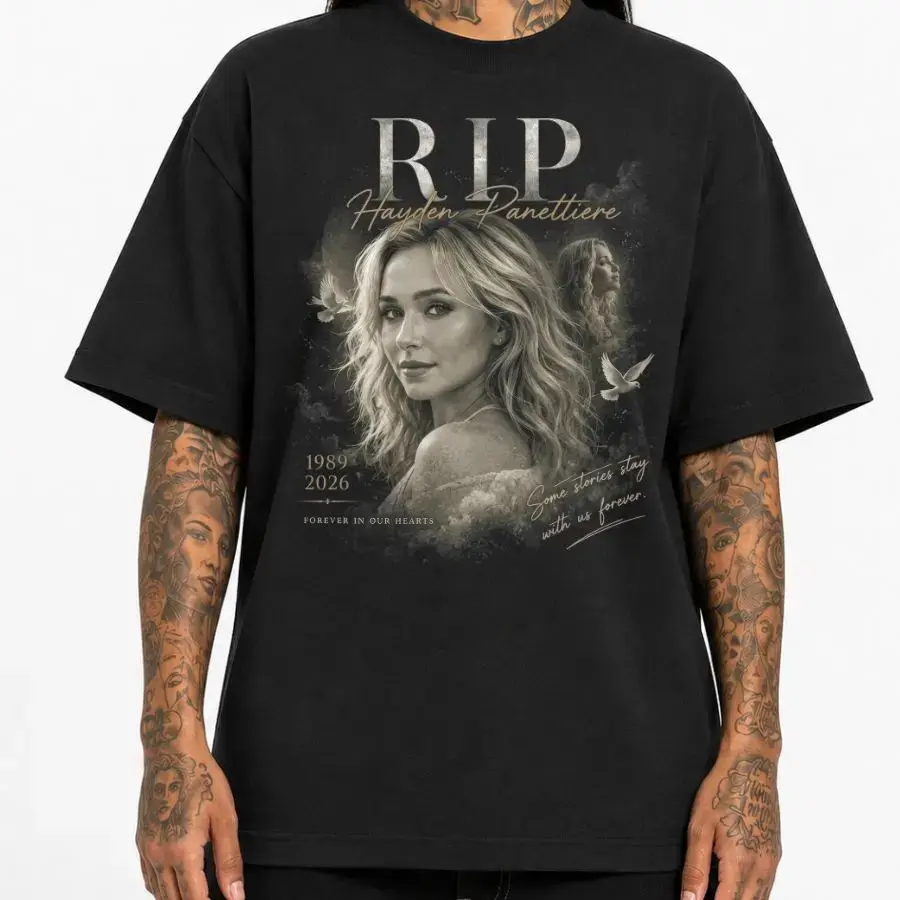 Rip Hayden Panettiere 1989 2026 Hoodie Sweatshirt T-Shirt, Pop Princess Remembrance Memorial Tribute Tee, Y2K Movie Inspired Design, Gifts For Men Women