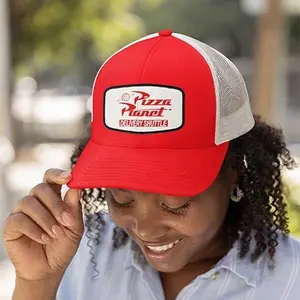 Port Authority Retro Trucker Cap Pizza Planet | Adjustable Mesh Back & Strap | Comfortable & Durable | Pop Culture Inspired Hat