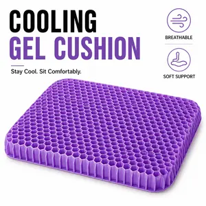 Cooling Gel Seat Cushion for Long Sitting – Breathable Honeycomb Chair Pad for Office, Car & Gaming, Pressure Relief Support tiktokshopspringglowup