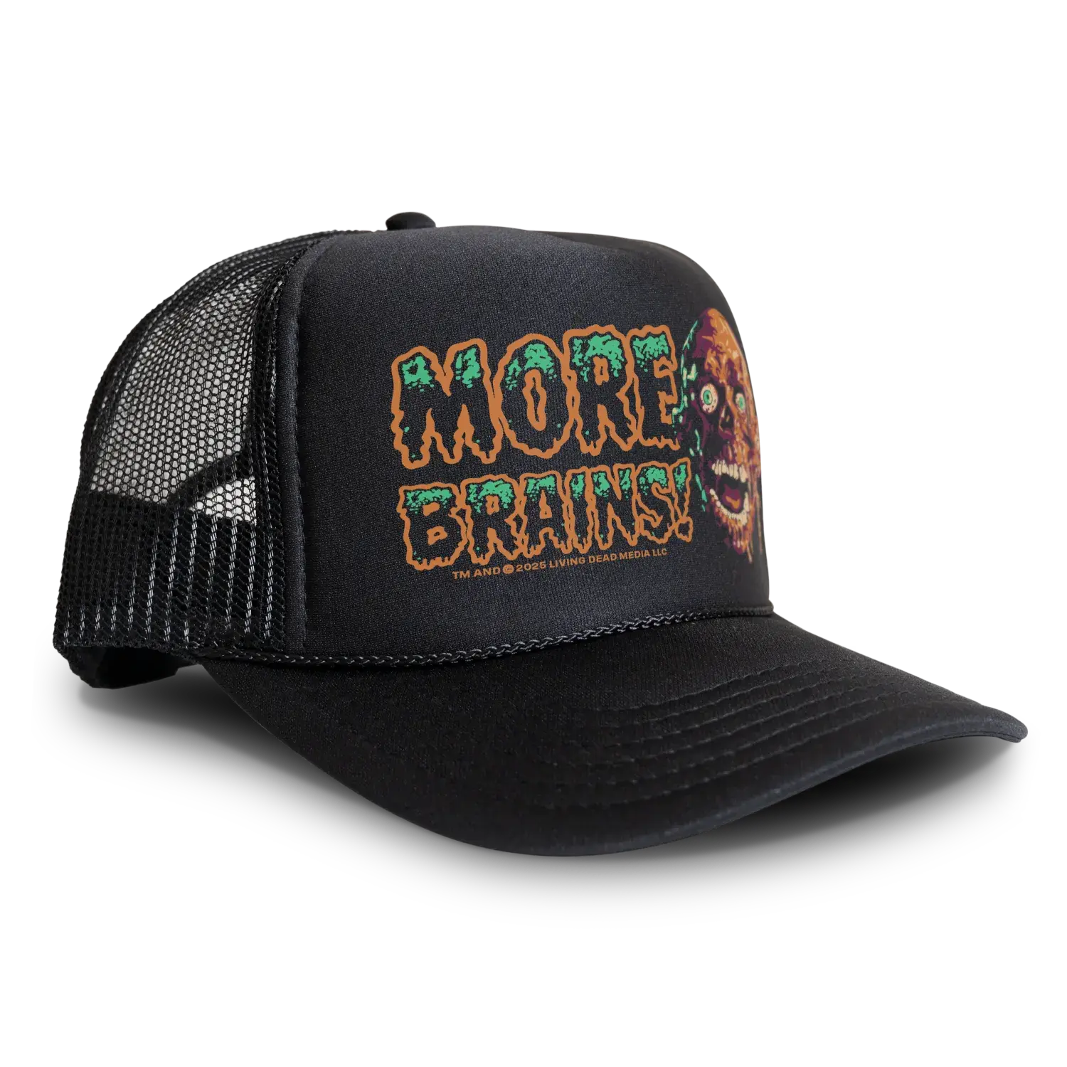 Return of the Living Dead Officially Licensed Tarman More Brains Snapback Foam-Front Trucker Hat