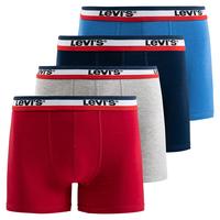 4 Pack W/ Red, Navy, Heather Grey, Blue
