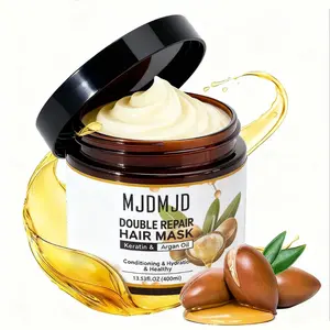 Keratin & Argan Oil Collagen Hair Mask Treatment, Deep Repair & Conditioning Hair Care for Dry Damaged Hair, Nourishing Hair Conditioner for All Hair Types, 400ml