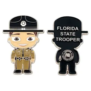 Florida Highway Patrol FEMALE Mini Trooper Challenge Coin Version 1