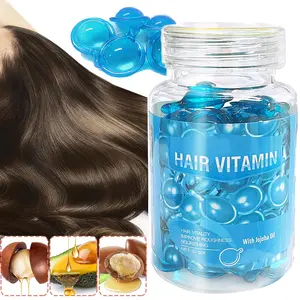 Hair Vitamin Serum Capsule, Argan Macadamia Avocado Oil Complex for Smooth Silky Hair Mask and Treatment(40 PCS)