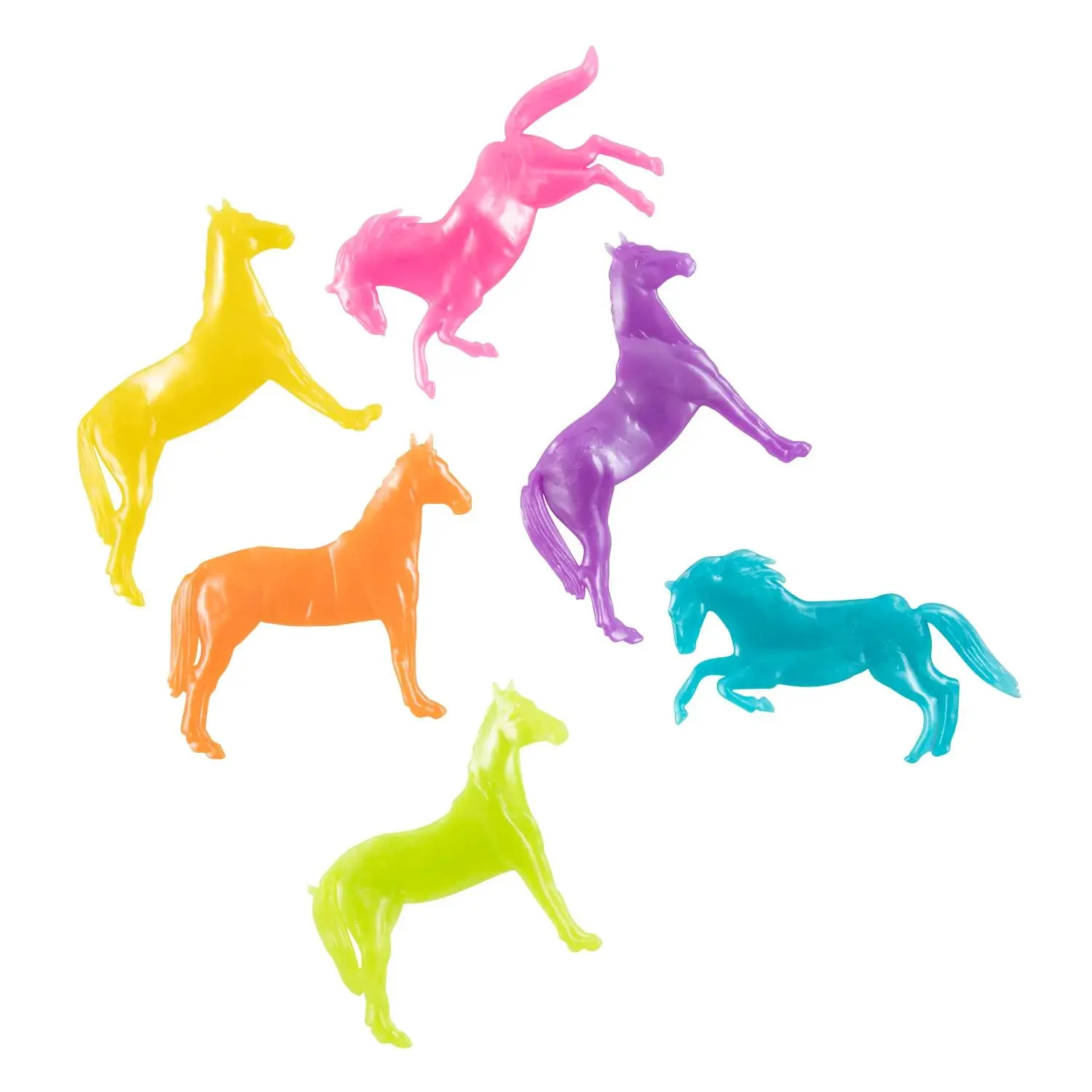 Bulk 48 Pc. Mini Pearlized Squishy Horses
