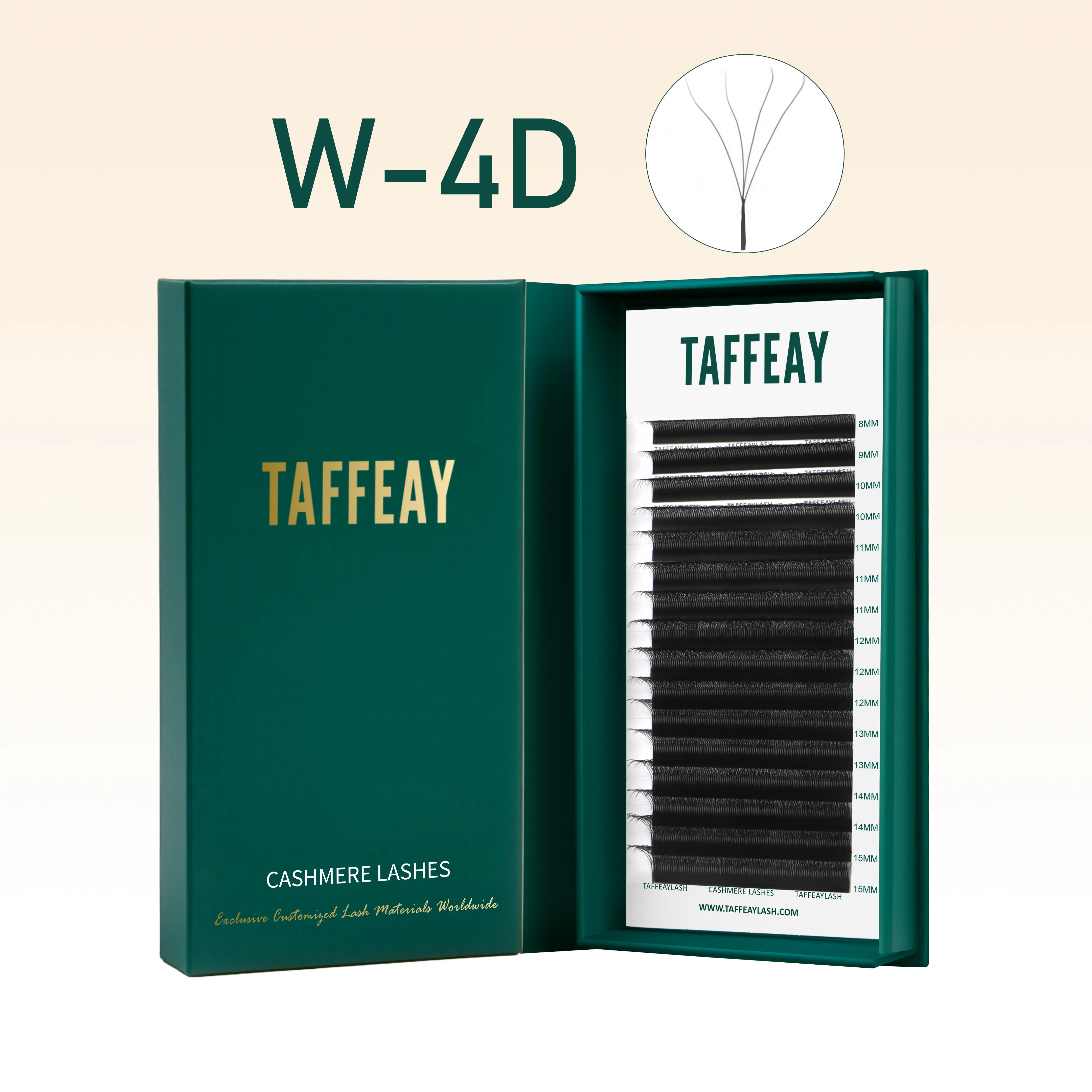 TAFFEAY W-4D Shape Makeup Eyelash Extensions