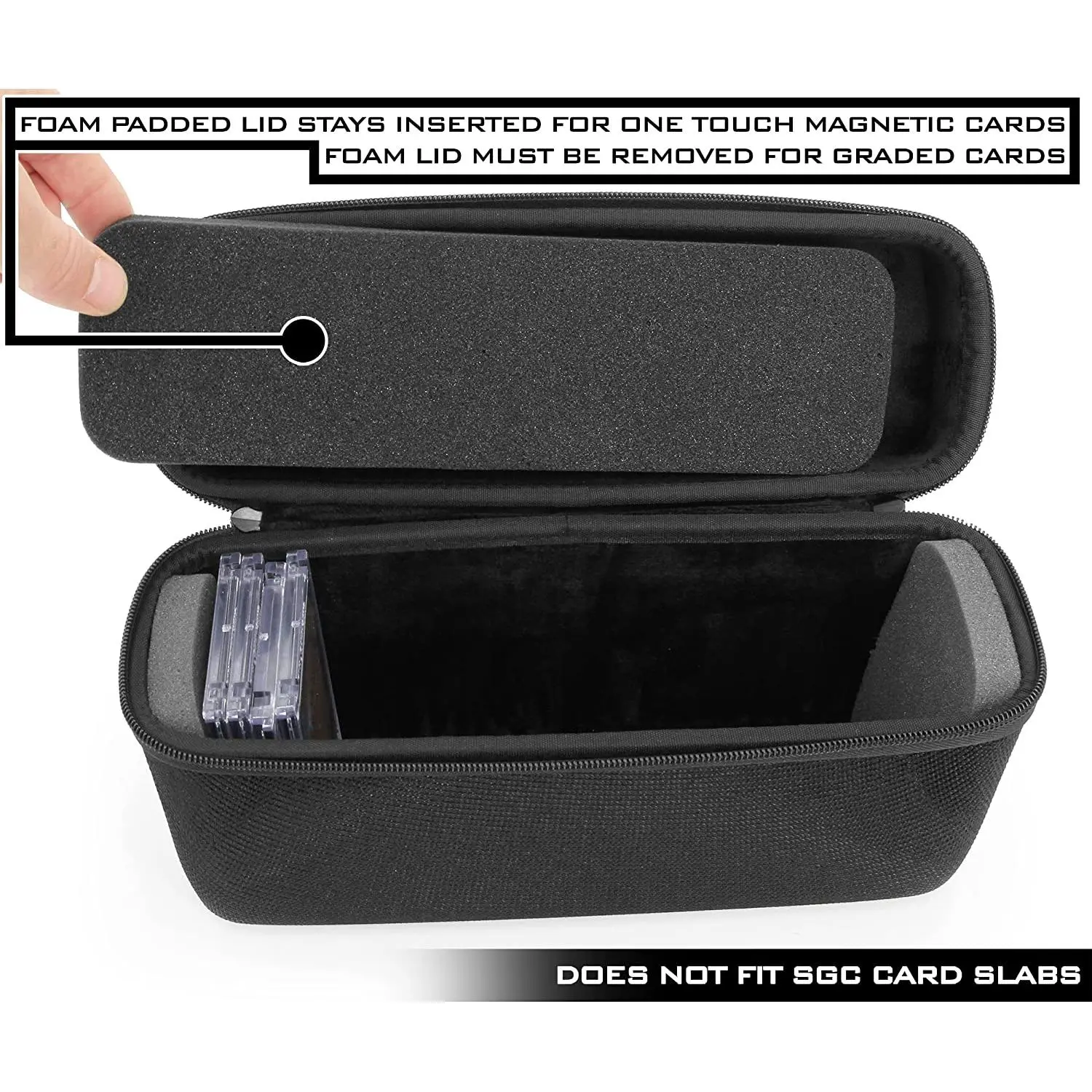 Graded Card Case Compatible with 30+ BGS PSA FGS Graded Sports Trading Cards,  Hard Shell Graded Slab Card Storage Box - TikTok Shop