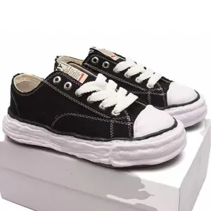 Chunky Canvas Sneakers Low Top Casual Skater Shoes Vintage Distressed Dissolved Sole Platform Walking Shoes Aesthetic Streetwear Apparel Unisex
