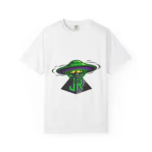Alien Graphic T-Shirt, Cosmic Tee, Unisex Casual Wear, Perfect for Festivals, Gifts for Sci-Fi Fans, Unique Art Tee