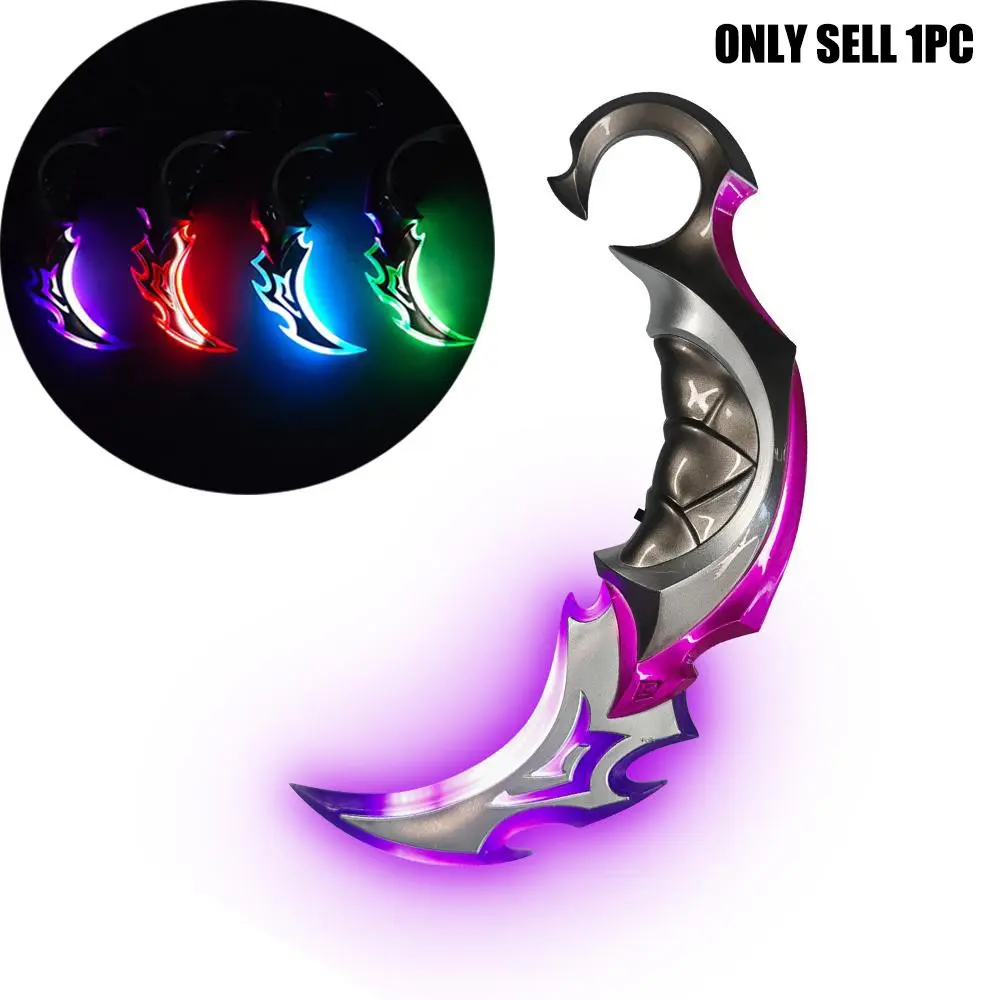 Cool Futuristic LED Knife, Sci-Fi Game Peripheral Weapon Model Collection Gift, Halloween Role-Playing Costume Prop, Rechargeable Acrylic Light-Up Weapon, USB Rechargeable Double Edged Lightsaber, Led Sword