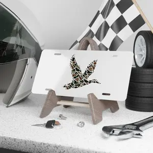 Camo Flying Mallard Duck License Plate, truck accessories, Car tags, front license plate for trucks, custom license plate
