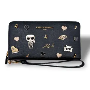 Karl Lagerfeld Jacqueline SLG Wallet | Statement Zip-Around Style