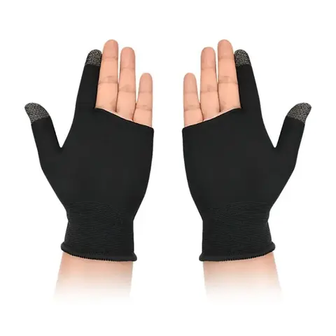 Anti-slip Gaming Finger Gloves (1 Pair), Breathable & Universal Finger Sleeve, Creative Design Finger Sleeve for Gaming, Gaming Accessories, Gaming Finger Sleeves, Console Accessory