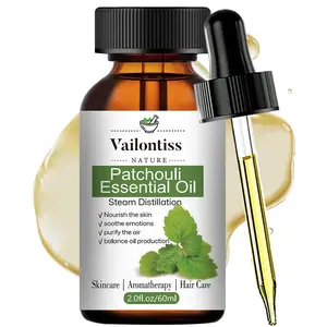 Patchouli Essential Oil 60ml – Emotional Balance, Relaxation, Skin Care, Aromatherapy, Antibacterial, Anti-Inflammatory, Deodorizing, Insect Repellent