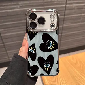 Evil Eye Phone Case TPU for iPhone17AIR 17PRO 16PRO 15PRO MAX  14 PLUS 13PRO 12 11PRO XS MAX X XR Samsung Galaxy S25 Ultra S24 S23 S22 Plus