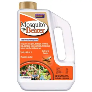 Mosquito Beater Granules, 1.3 lbs. Ready-to-Use Area Mosquito Repellent Pellets for Outdoors, People and Pet Safe