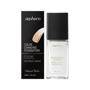 Zephoco Color Changing Concealer Foundation (Natural Shade), Mild & Hydrating, Even Out Facial Skin Tone