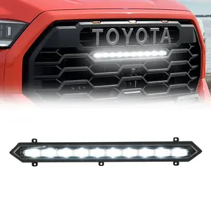 TRD Pro Grille 20" LED Light Bar Kit for 2022-2025 Toyota Tundra | Plug & Play, Cool White 5700K, Flood Beam Ultra Bright LED Headlight Upgrade Kit