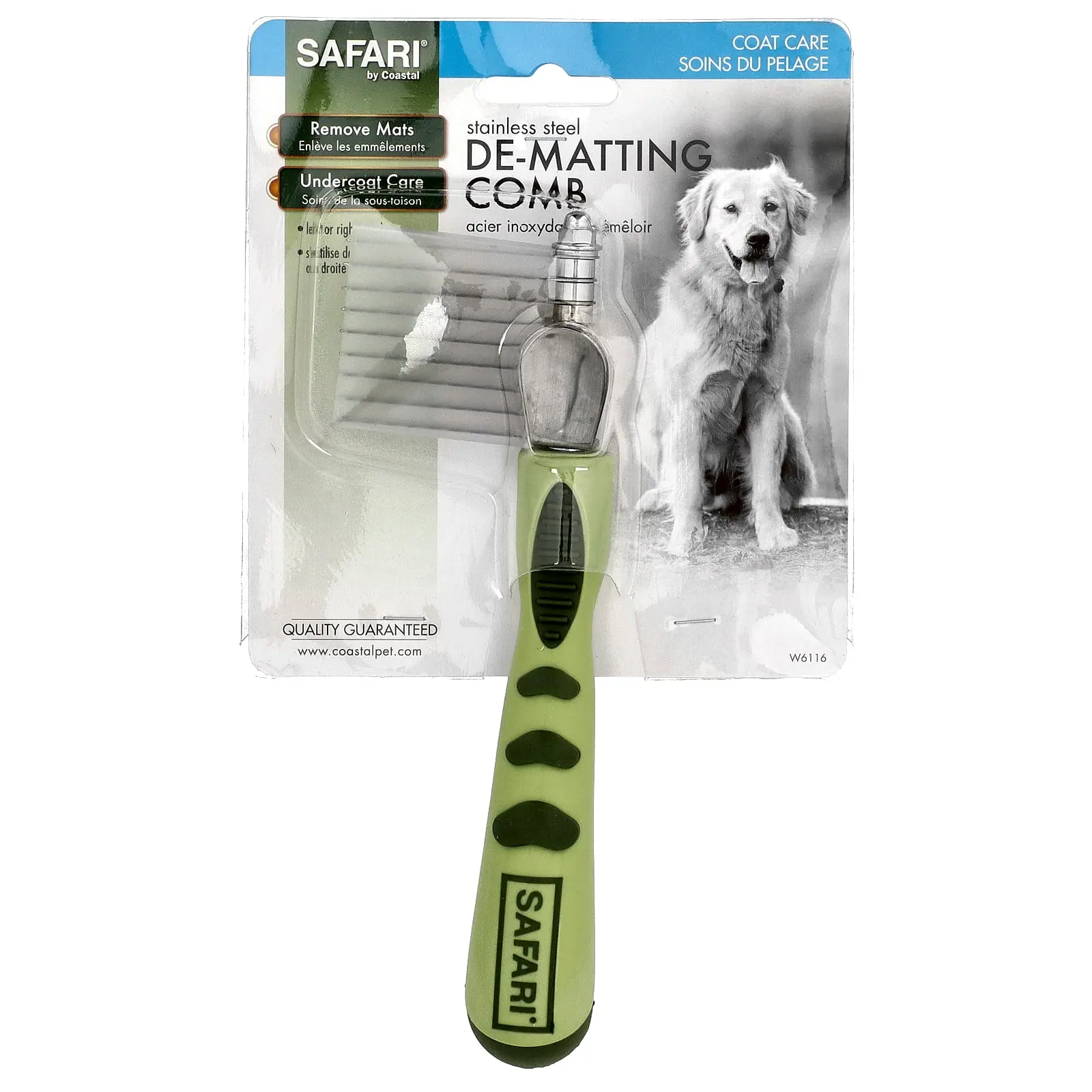 Safari Stainless Steel De-matting Comb, 1 Comb