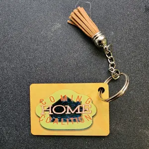 Keychains featuring Business Card QR Codes