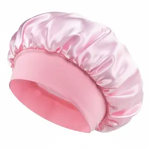 Silk Bonnet For Sleeping Satin Lined Soft Elastic Band Comfortable Night Sleep Cap Curly Curly Hair Protection Anti Frizz Hair Wrap Women Beauty Care