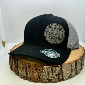 Sit On My F*ce QR Code Hat - Funny and unique SnapBack trucker hat - laser engraved leatherette