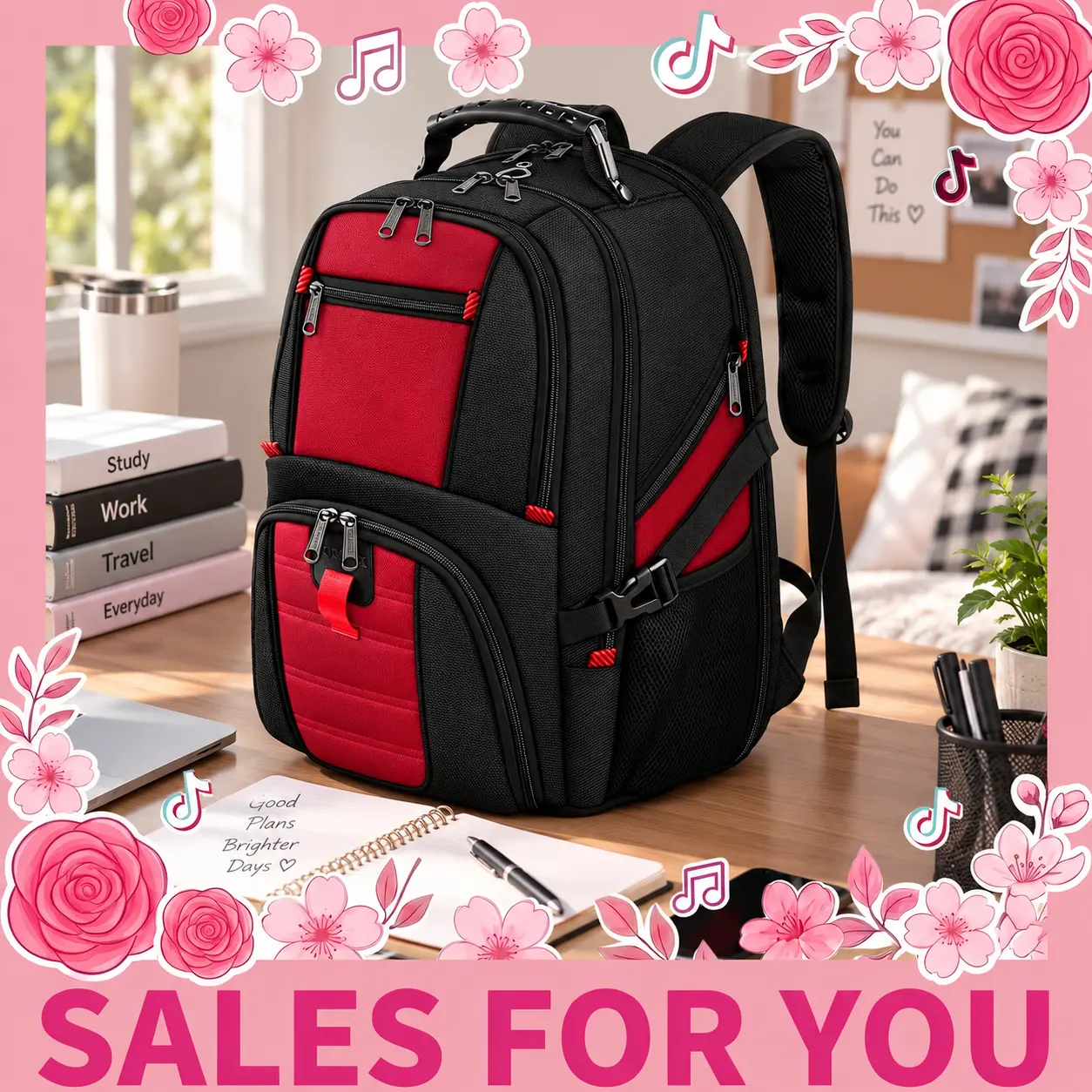 【Back To School】17-Inch Multi-Functional College Backpack for Men & Women, Water-Resistant Airline-Friendly Traveling Bag with Adjustable Straps, Durable Office Work Bag, Laptop Compartment Casual Use Essential