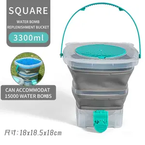 Toy Bucket, Foldable Water Bucket, Gel Ball Soaking Container, 7-8mm Pellet Filter & Draining Tool, Quick Bottle Filler, Special Storage Container