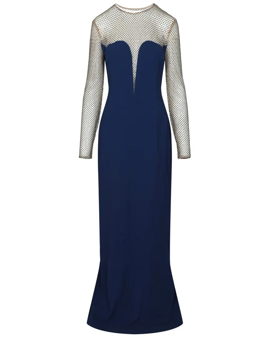 Stella McCartney Myah Embellished Silk-Lined Gown
