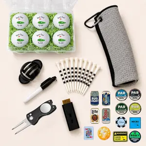 Father’s Day Golf Gift Bundle for Dad | Custom Golf Balls, Towel, Divot Tool, Ball Markers & Tees