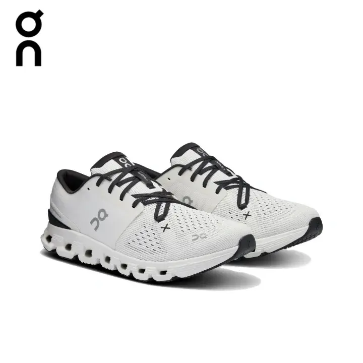 On Cloud X4 White Black Running Sneakers CloudTec Soft Cushion Breathable Training Shoes