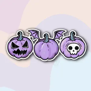 Purple Pumpkins Sticker