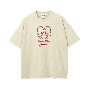 Love Like Jesus Unisex Washed T-Shirt,graphic t shirts tiktok shop.....