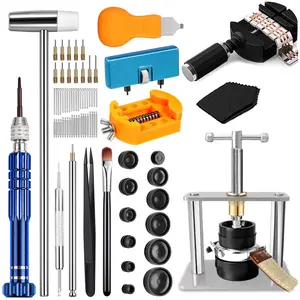Watch Repair Kit, 80pcs/set Watch Press Tool with Battery Replacement & Strap Adjustment Tools, Watch Repair Tool Kit for Watch Repair, Repair Toolkit