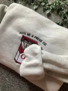 [Ship From US] Embroidered Pass Me A Fridge Sweatshirt, Funny Holiday shirt