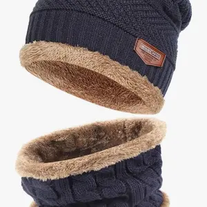 Winter Cap Beanie Hat & Scarf Set - Comfy and Stylish Cozy Headwear for Cold Weather