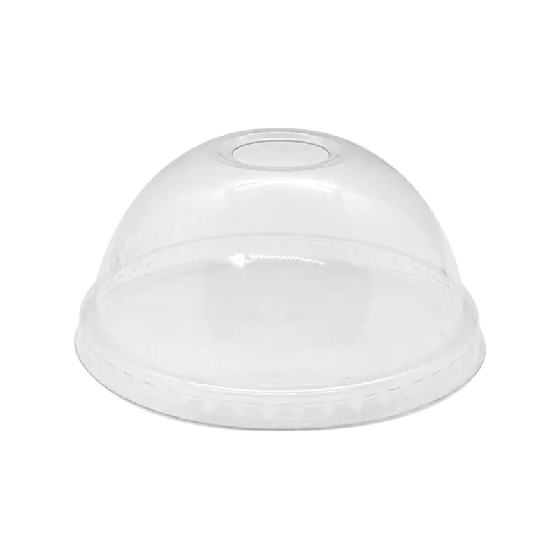 CCF 12-24OZ(D95MM) PET Plastic Dome Lid For PP Cold Cup - 2000 Pieces/Case