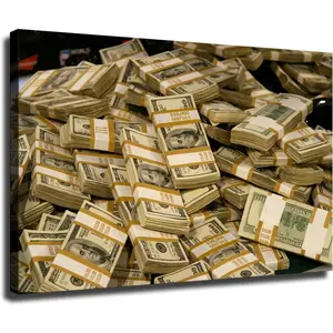 Money Million Dollars Motivational Poster Canvas Painting Hd Picture Print Wall Art for Room Aesthetic Home Decor