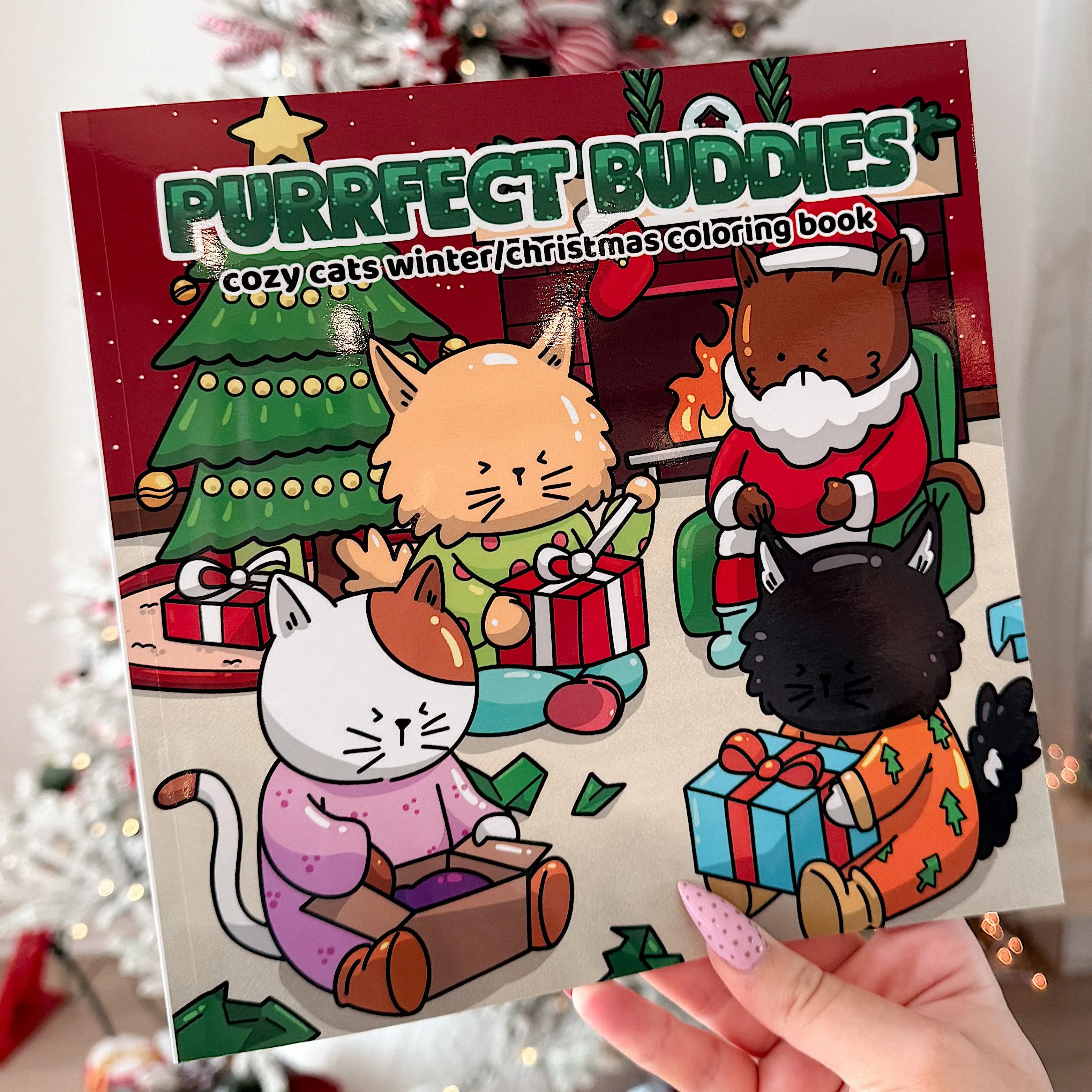 Purrfect Buddies Christmas Coloring Book!!