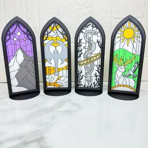 Tealight bookshelf decoration