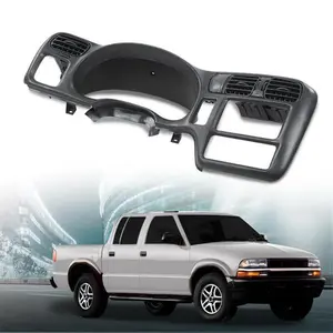 Double Din Dash Radio Cluster Bezel Gray Fit For 98-05 S10 Blazer Jimmy Sonoma