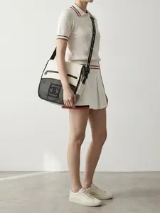 Pre-owned CHANEL cloth Shoulder Bags Vintage Nylon&Mesh Shoulder Bag with CC Logo