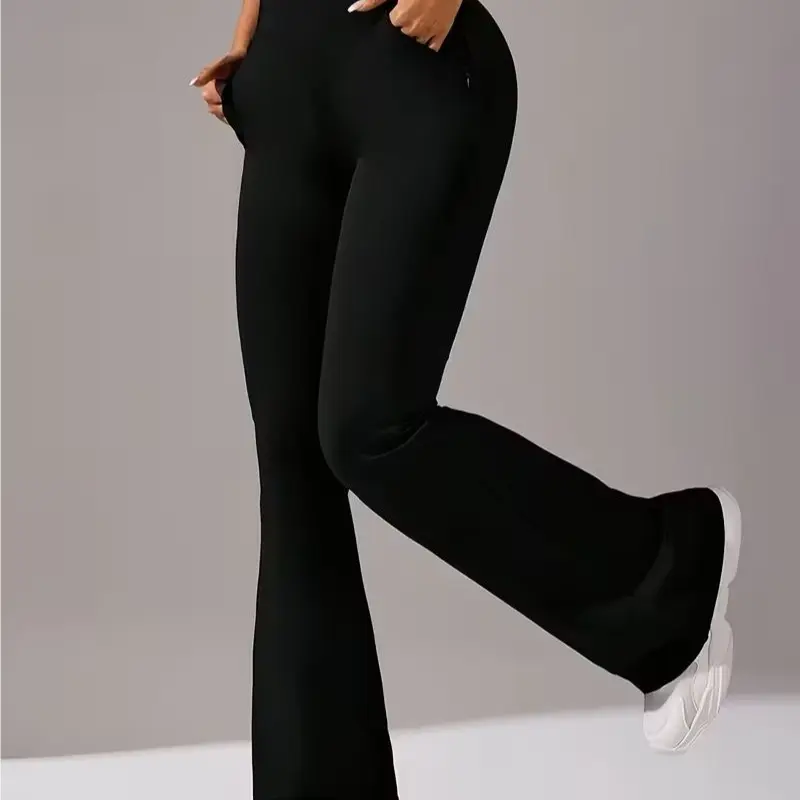 Lightweight spring style，Women's Soft High-Stretch Micro-Flare Yoga Pants - Activewear Dance Athleisure, Gym Workout Clothes, Feminine Adult Comfy Pants,outdoorfun