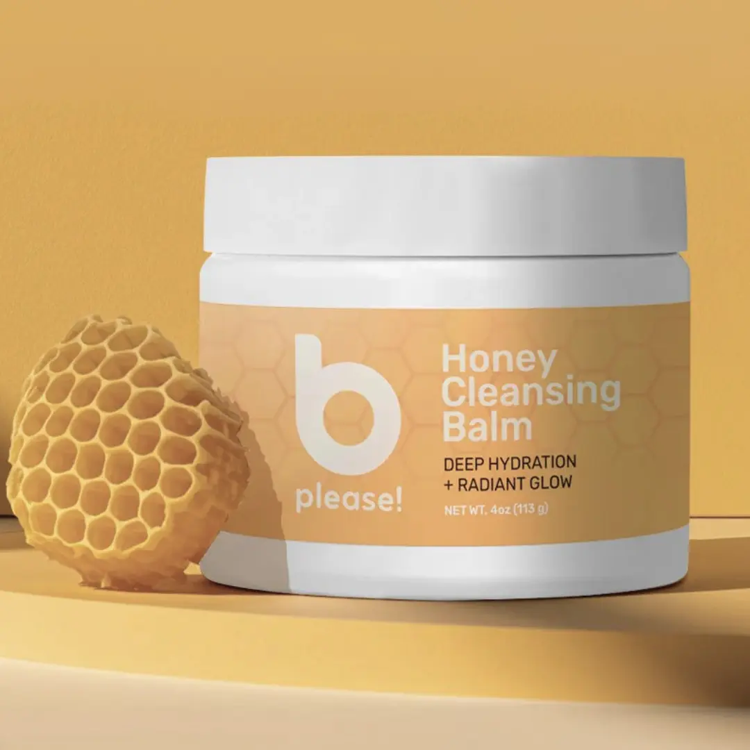 B Please! Honey Cleansing Balm — Makeup Melting, Hydrating Balm Cleanser for Radiant Glow, 4oz